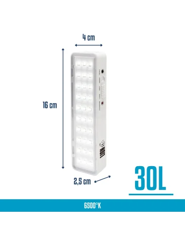 Luz de emergencia 1,5W Fría [LZ30L-F]