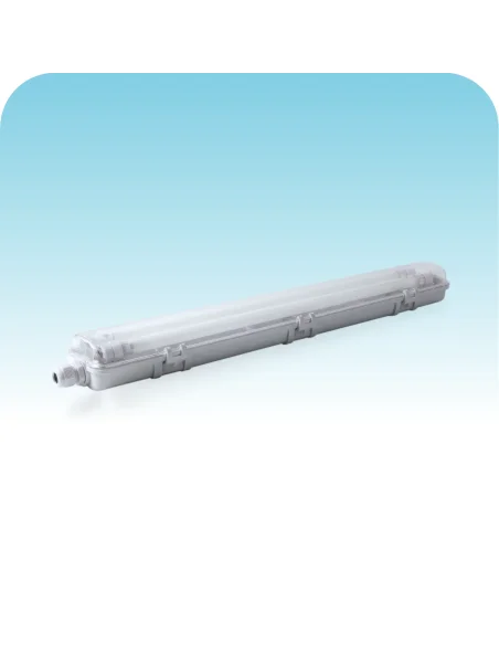 Listón estanco para tubo LED 9W doble  [EST09D]