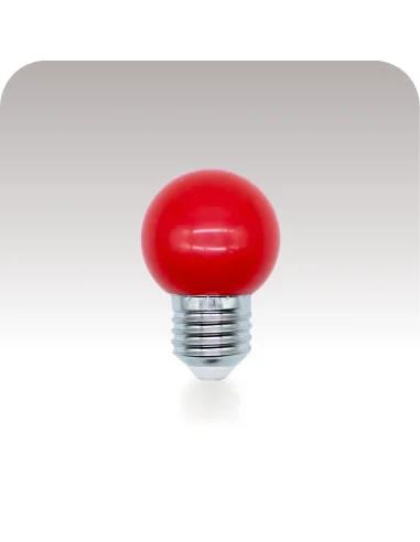 Lámpara gota LED roja 1W  [LA01W-R]