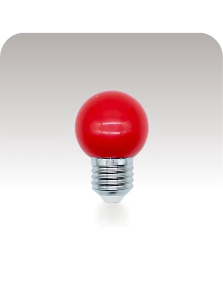 Lámpara gota LED roja 1W  [LA01W-R]