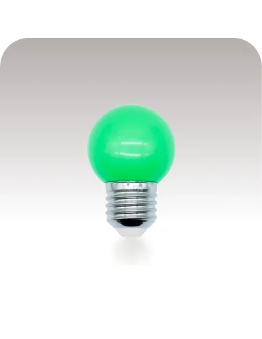 Lámpara gota LED verde 1W  [LA01W-V]