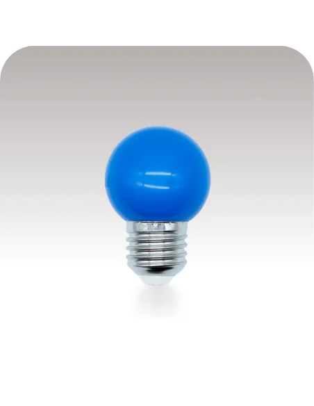 Lámpara gota LED azul 1W  [LA01W-AZ]