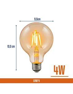 Lámpara de filamento LED Cálida [LF04W-V-C] 2