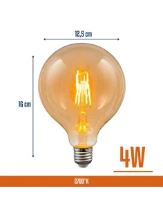 Lámpara Filamento LED 4W Cálida [LFP4W-V-C] 2