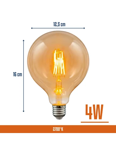 Lámpara Filamento LED 4W Cálida [LFP4W-V-C]
