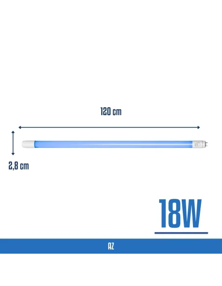 Tubo T8 LED azul 18W  [TL18W-AZ]