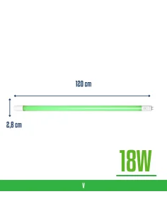 Tubo T8 LED verde 18W  [TL18W-V] 2