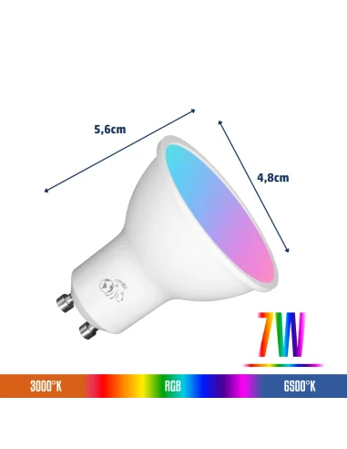 Dicroica SMART LED 7W  [LD07W-S]