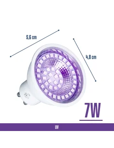 Dicroica UV LED 7W  [LD07W-U] 2