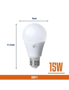 Bulbo automática LED 15W Cálida [LA15W-A-C] 2
