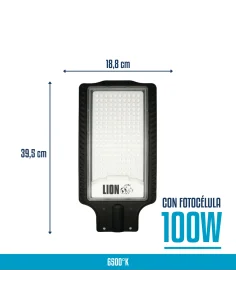Luminaria pública LED 100W con fotocélula Fría [ALP100W-S-F] 2