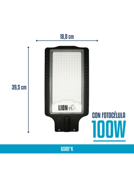Luminaria pública LED 100W con fotocélula Fría [ALP100W-S-F]