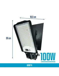 Luminaria pública Solar LED 100W Fría [ALP100W-SOL-F] 2