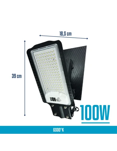 Luminaria pública Solar LED 100W Fría [ALP100W-SOL-F]