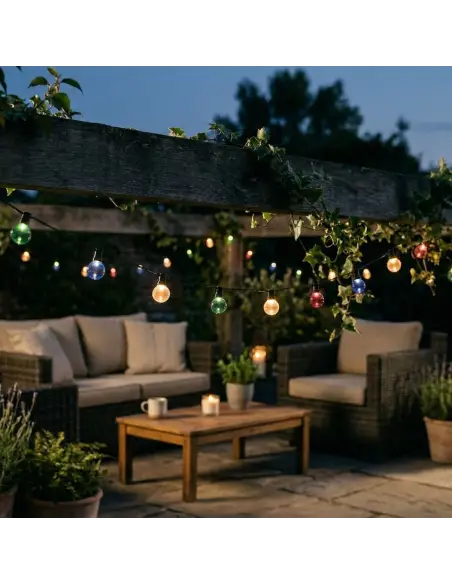 Lámpara Gota LED Roja 1W - Base E27 para Decoración | Lion