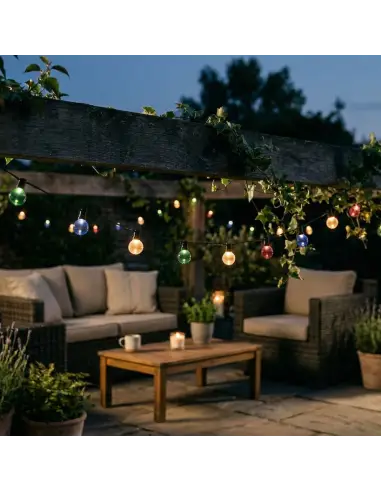 Lámpara Gota LED Verde 1W - Base E27 para Decoración