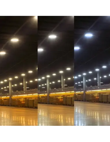 UFO LED CCT 150W 3 Tonos Ajustable | Campana LED Industrial Mayorista LION