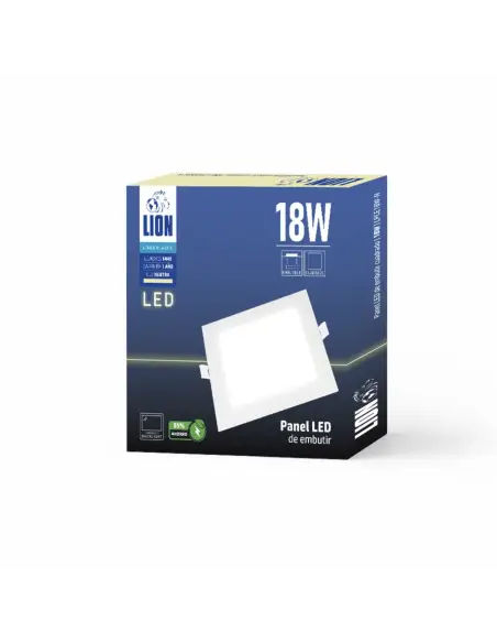 Panel de embutir LED 18W cuadrado Neutra [LPCE18W-N]