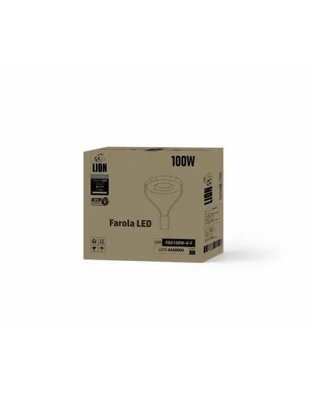 Farola LED 100W de Alto Rendimiento para Alumbrado Urbano- Luz neutra | Lion