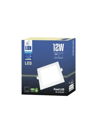 Panel de embutir LED 12W cuadrado Neutra [LPCE12W-N]
