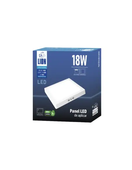 Panel de aplicar LED 18W cuadrado Fría [LPCA18W-F]