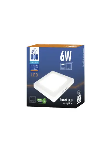 Panel de aplicar LED 6W cuadrado Cálida [LPCA06W-C]