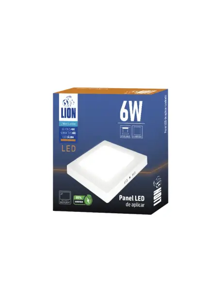 Panel de aplicar LED 6W cuadrado Cálida [LPCA06W-C]