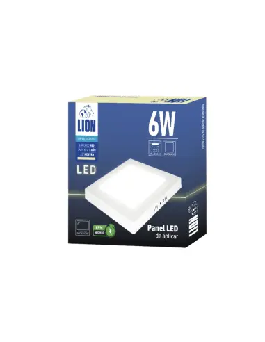 Panel de aplicar LED 6W cuadrado Neutra [LPCA06W-N]