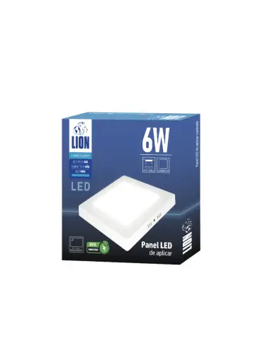 Panel de aplicar LED 6W cuadrado Fría [LPCA06W-F]