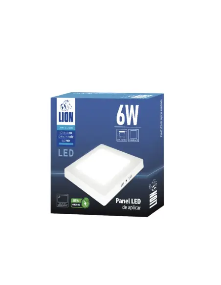 Panel de aplicar LED 6W cuadrado Fría [LPCA06W-F]