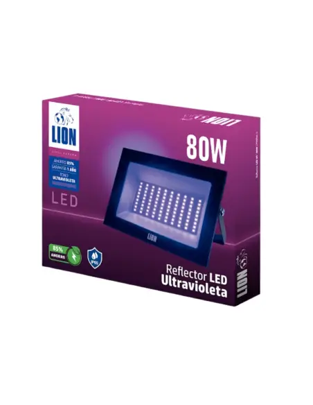 Caja Reflector UV LED 80W efectos especiales Lion Argentina- ref PR80W-U