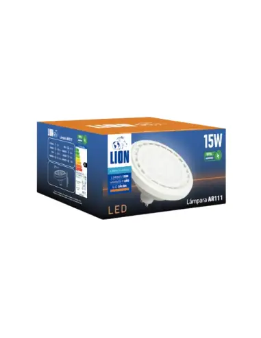 Lámpara LED AR111 15W - Luz Cálida, Base GU10 | Lion