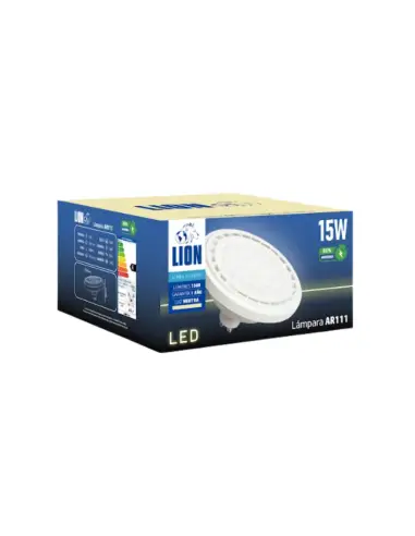 Lámpara LED AR111 15W - Luz Neutra, Base GU10 | Lion