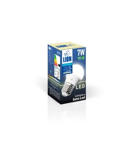 Lámpara Gota LED 7W - Base E27 Luz Neutra | Lion