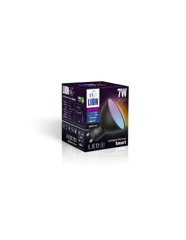 Caja lámpara Dicroica LED 7W Lion referencia LD07W-BL-S