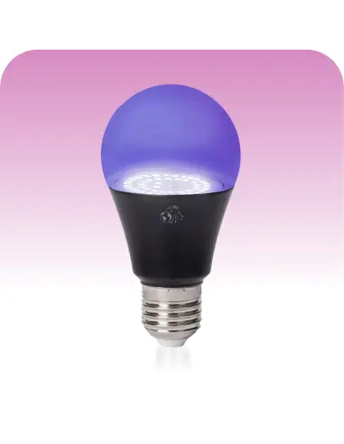 Bulbo UV LED 12W BLACK E27 efectos especiales Lion Argentina