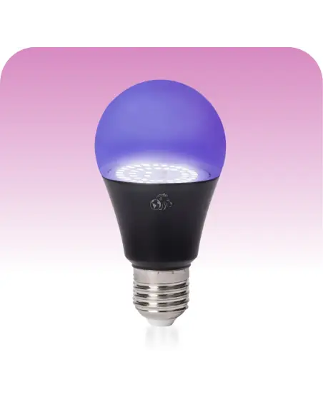 Bulbo UV LED 12W BLACK E27 efectos especiales Lion Argentina