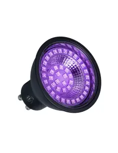 Dicroica UV LED 07W GU10 efectos especiales Lion Argentina BLACK 2