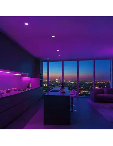 Dicroica UV LED 07W black GU10 | Iluminación Ultravioleta - Efectos Especiales y Ambientación | Lion