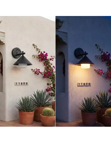 Lámpara LED Alta Potencia 50W Automática con Fotocélula luz cálida | Lion