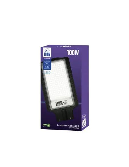 Luminaria Pública LED 100W IP65 con fotocélula | Alumbrado Exterior | Lion