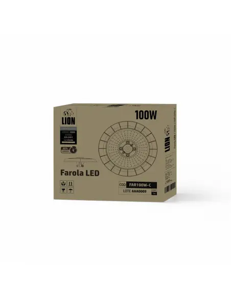 Farola LED Marvin 100W IP65 para Alumbrado Público- luz cálida | Lion