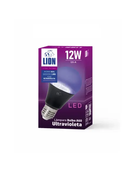 Caja bulbo UV LED 12W Lion referencia LA12W-BL-U