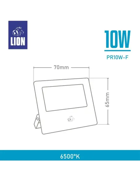 Reflector LED 10W - Exterior IP65 Alta Eficiencia | Lion