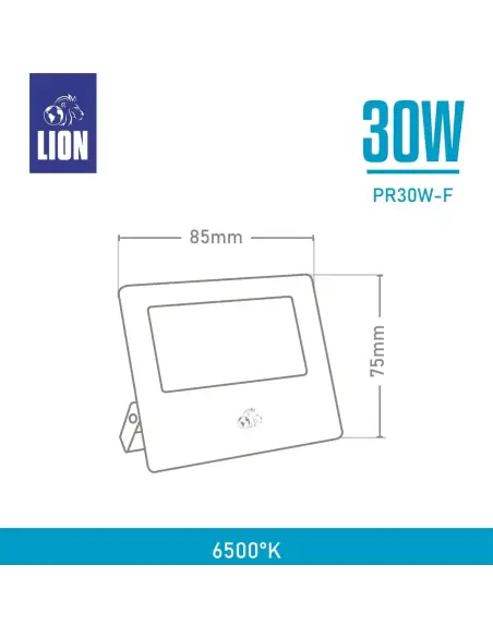 Reflector LED 30W Luz Fría IP65 | Exterior Mayorista Argentina LON