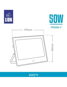 Reflector LED 50W Luz Fría IP65 | Mayorista en Argentina Lion 2