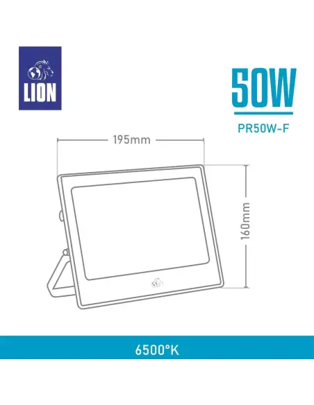 Reflector LED 50W Luz Fría IP65 | Mayorista en Argentina Lion