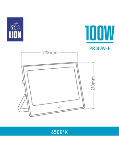 Reflector LED 100W Luz Fría IP65 | Alta Potencia Mayorista LION