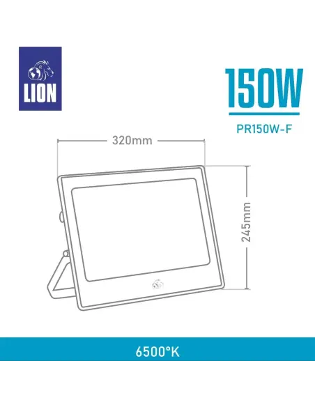 Reflector LED 150W Luz Fría IP65 | Industrial Mayorista Argentina LION