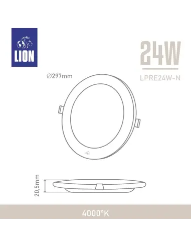 Panel de embutir LED 24W Neutra [LPRE24W-N]